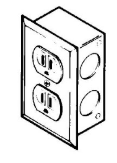 Single Electrical Receptacle Kit, 230V, 10A AC, 50Hz, Australia_1690784