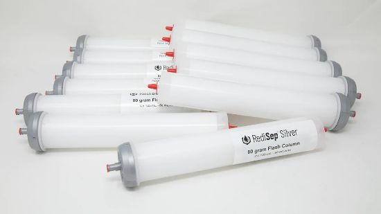 REDISEP® SILVER SILICA GEL DISPOSABLE FLASH COLUMNS, 80 GRAM (PACKAGE OF 12)_1891182