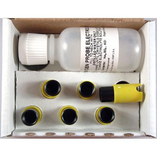 5908 - Cap Membrane Kit 1.25 Mil PE (6 each), includes electrolyte (yellow cap)_1903803