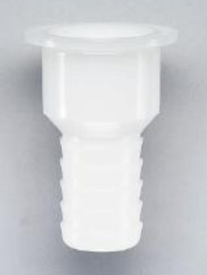 Masterflex Fitting, PVDF, Straight, Sanitary Clamp to Hosebarb Adapter, 3/4" Clamp x 1/2" ID_1867383