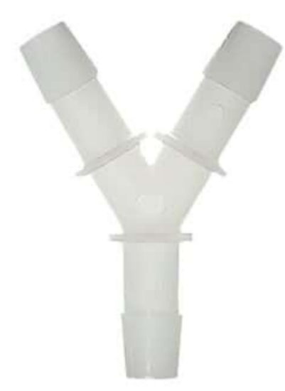 Masterflex Fitting, PVDF, Y-Connector, Hose Barb Unions, 3/16" ID; 10/PK_1867733