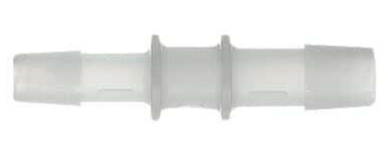 Masterflex Fitting, PVDF, Straight, Hose Barb Unions, 1/4" ID; 10/PK_1867763