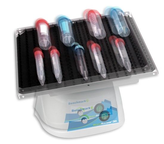 BenchRocker 3D Nutating Shaker variable speed, 12" x12" platform with 2 mats, 230V, with EU plug_1877966