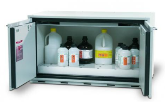 Safety base cupboard Type 90 1 drawer, 1 perforated metal plate insert, 1100x570x600mm (WxDxH)_1512112