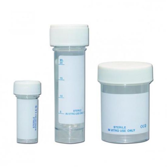 LLG-Sample container 60ml, PS with PE-screw cap, with plain label, pack of 60_1512209