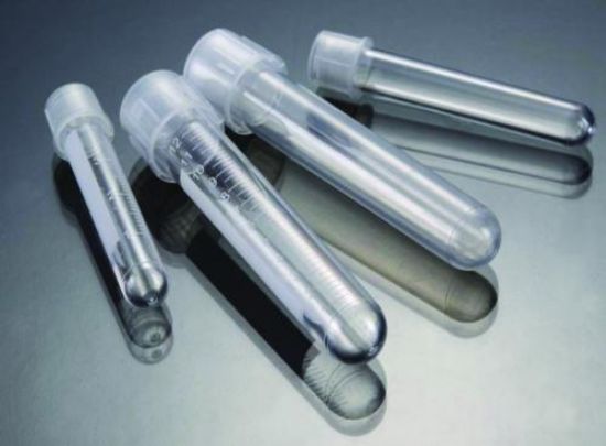 LLG-Test and centrifuge tubes 4ml, (500) 75x12mm, PP, with dual-position-cap, round bottom, graduated, with plain label,_1512221