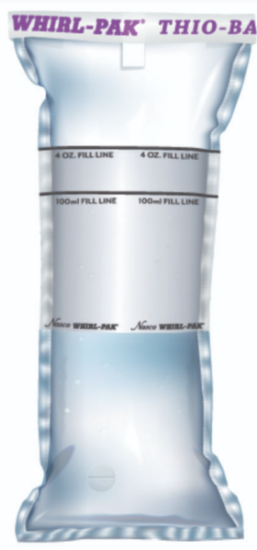 Whirl-Pak®Thilo-Bag® sample bags, 75 x 185 mm, With writing field, PE, Sterile, 100 ml, Pack of 100_1512359