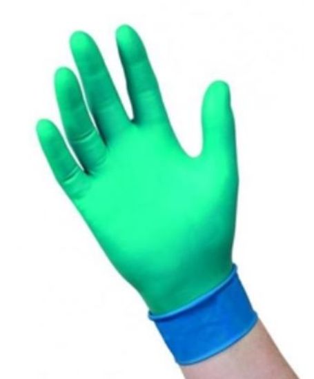 Microflex®, size 6½-7 (S) Nitrile-Neoprene-Disposable gloves, green, length 300mm,textured, pack of 50_1810400