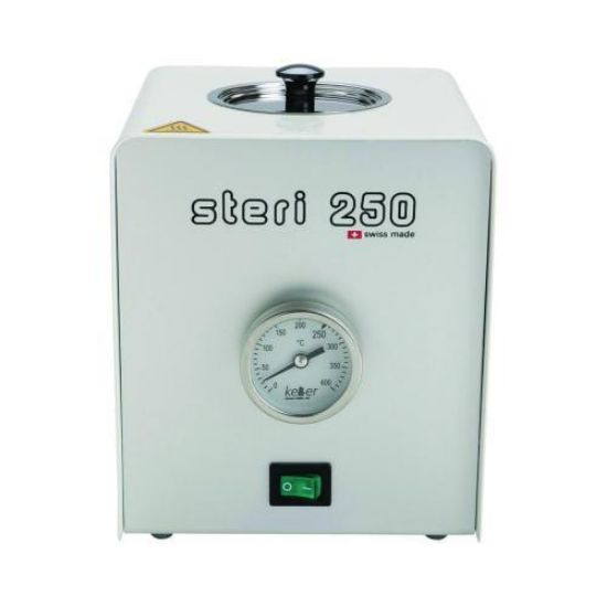 STERI 250 Seconds-Sterilizers incl. 150g-Bag glass beads, glass cup 31110, device lid 31111, 220/240V, w. UK plug_1520365