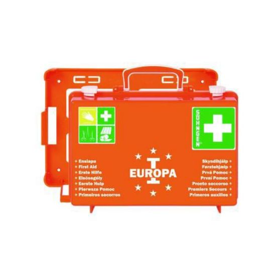 First aid kit EUROPA I, Norm, orange DIN 13157, ABS-plastic, dimensions: 310 x 210 x 130 mm_1520477