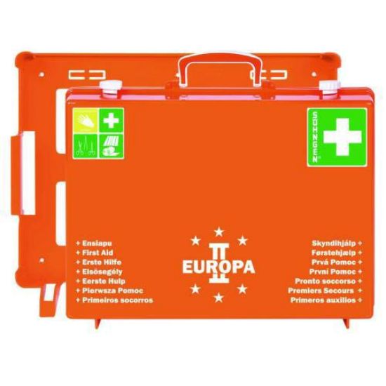 First aid kit EUROPA II, Norm, orange, DIN 13169, ABS-plastic, dimensions: 400 x 300 x 150 mm_1520479