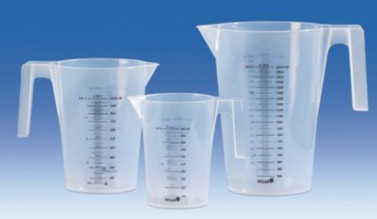 Measuring jugs 2000 ml, PP, stackable completely transparent, printed black graduation on both side_1528442