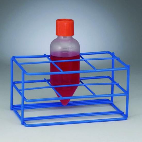 BEL-ART-Poxygrid® Rack steel, Epoxy coated, 6 places, for centrifuge bottle 250 ml_1568329