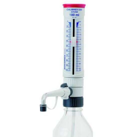 Dispenser Calibrex solutae 530, 10-100 ml, PFA coated plunger, with stop cock, autoclavable_1567117