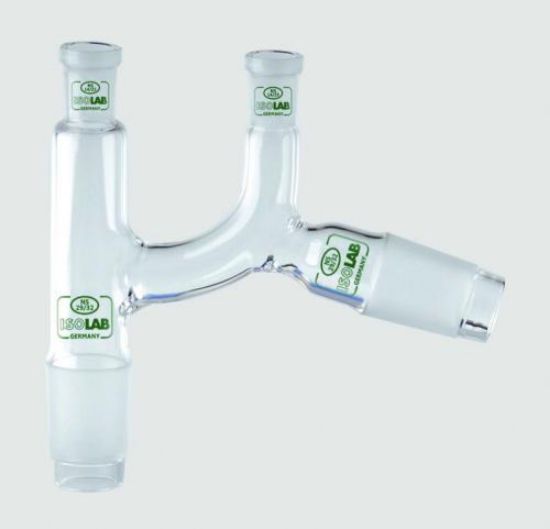 Distilling adapter acc.Claisen socket NS 14/23, cone 29/32, cone NS 29/32 angled, borosilicate glas 3.3_1569729