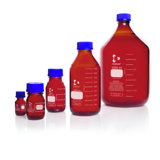 Laboratory bottle GL 25, 10ml amber glass, with closure_1569832