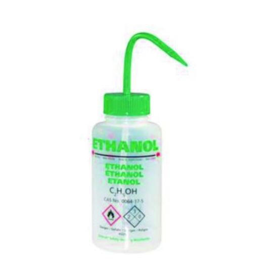 LLG-Safety vented wash bottle 500ml, Ethanol with pressure control valve, LDPE, ES/FR/DE/UK_1568506