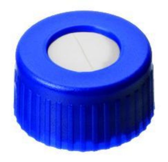 LLG PP UltraBond Short Thread Seals ND9, N 9 Screw Caps, Blue PP, Red ...