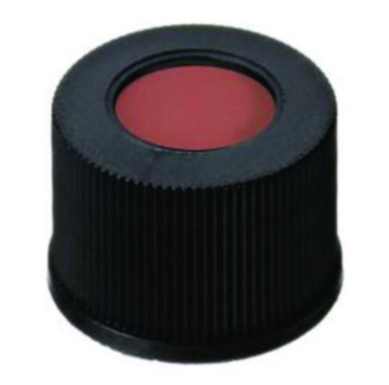LLG Screw Caps N10, Black PP, Hole, Thread 10-425, Natural Rubber/TEF ...