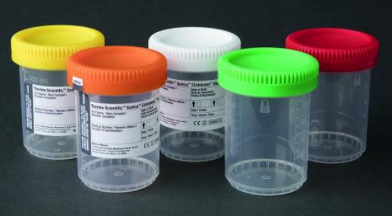 Sample containers Thermo Scientificä Samcoä ClicktainerThe Clicktainer Vial has a Click Seal System which provides audible, visual and tactile indication of correct cap closure the first time, giving confidence the contents will be safely_1578897