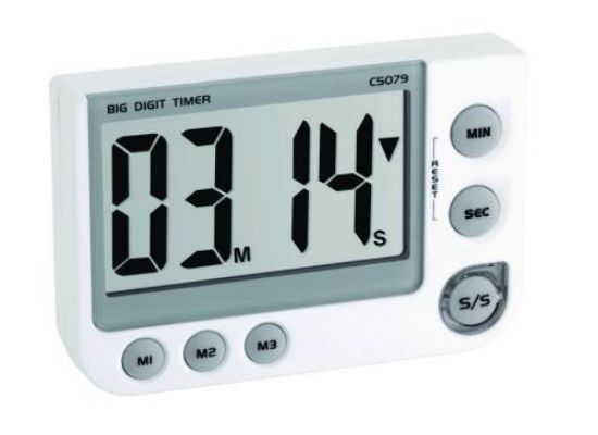 Electronical timer and stop watch memory function, LED warning light, with magnet, stand and attachment eye_1583312