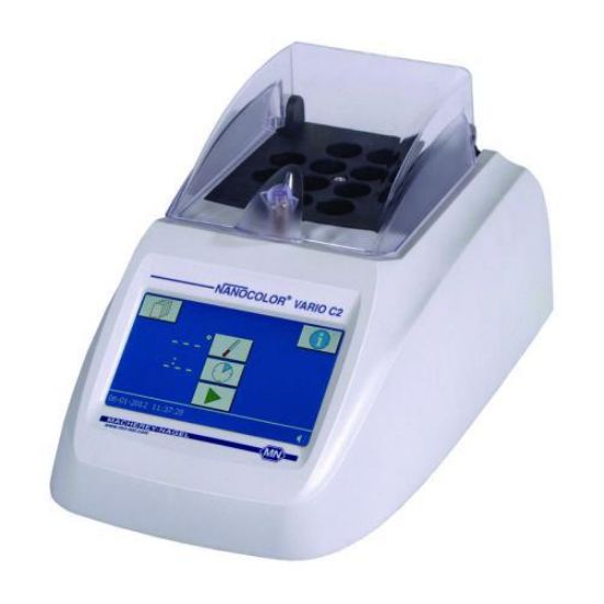 NANOCOLOR Thermoblock VARIO C2 12 holes for round cuvettes 16mm O.D. incl.mains cable, folding protection hood,_1588102