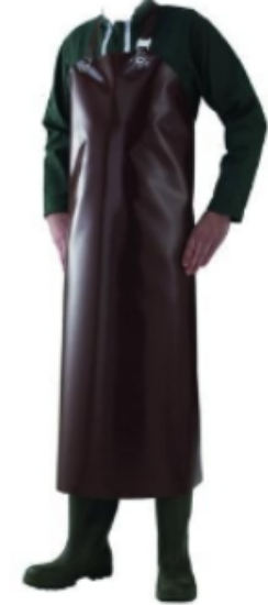 Sierra apron, vinyl, waterproof, braun, thickness: 630 μ size: 90 x 120 cm, pack of 10_1816237