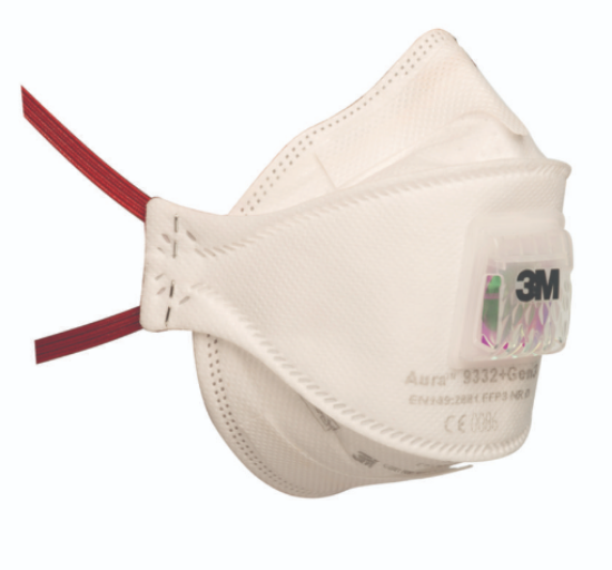 Respirators series Aura 9332+Gen3 FFP3 NR D, with exhaust valve, pack of 10_1837490