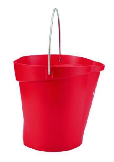 Vikan A/S Hygiene Bucket 12 Litre, Red | John Morris Group
