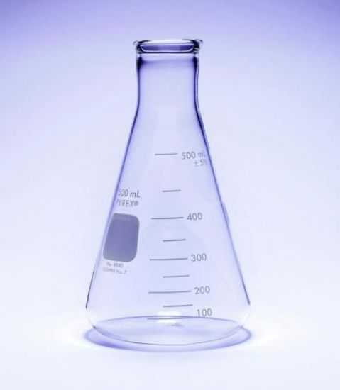 Flask 2000 ml, Pyrex, narrow neck borosilicate glass, graduated_1602888