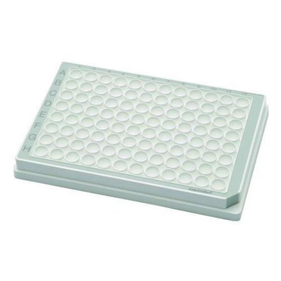 Microplate 96/U-PP, white wells, border color grey, PCR clean, 240 plates (10x 24 pcs.)_1608183