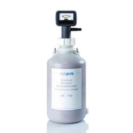 Ion exchangers system DS 750 100 l/h, 6 kg, 175 x 470 mm (Ø x height), 750l capacity for 10° total dissolved solids_1605790
