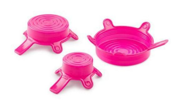 DURAN® Silicone lid set size S/M/L, pink_1607114
