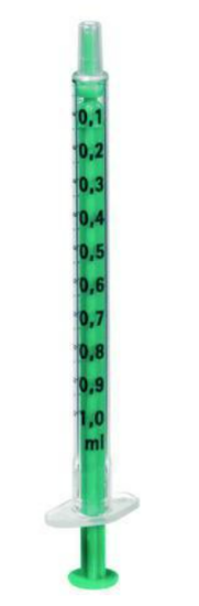 HSW HENKE-JECT® Disposable syringes 1 ml Low Dead Space, 2-parts, Luer Slip, mini-bulk, non sterile, pack of 100_1607137