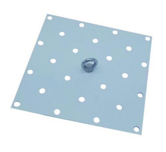 Visible depth window white quadratic, perforated, w. filling finish ball and ring bolt_1607326