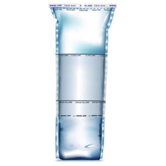 Whirl-Pak® sample bag 150x380 mm Stand-Up, Thio-Bags with sodium thiosulfate tablet Volume 1000 ml, PE, sterile, pack of 100_1607527