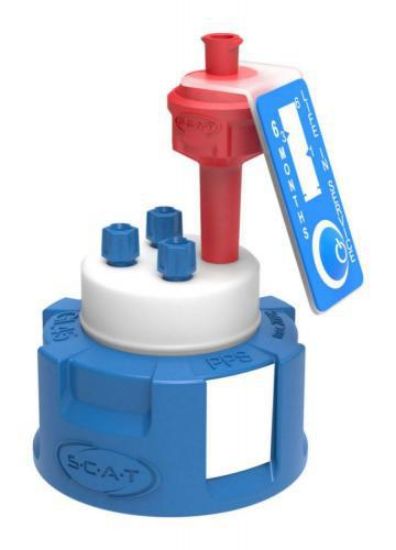 SafetyCap III, V2.0 3x PFA-fitting 3,2 mm OD with air valve_1607743