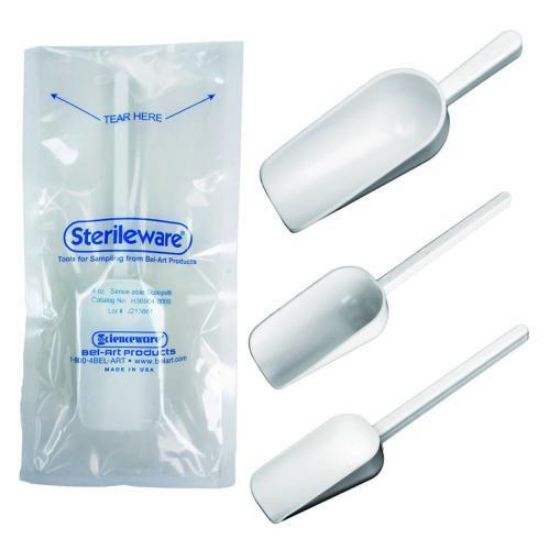 BEL-ART-Sampling scoop, sterile, white, cap.approx. 60 ml double bagged, pack of 10_1617283