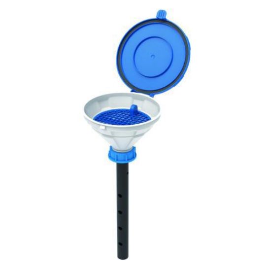Funnel with lid "MARCO", V2.0, S50, PE-HD, with lance (220 mm) and removable sieve_1617132