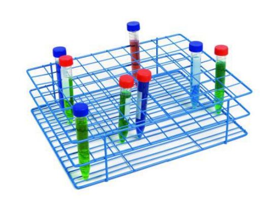 Coated Wire Tube Rack 20-25mm 8x10 Format, Blue_1617223