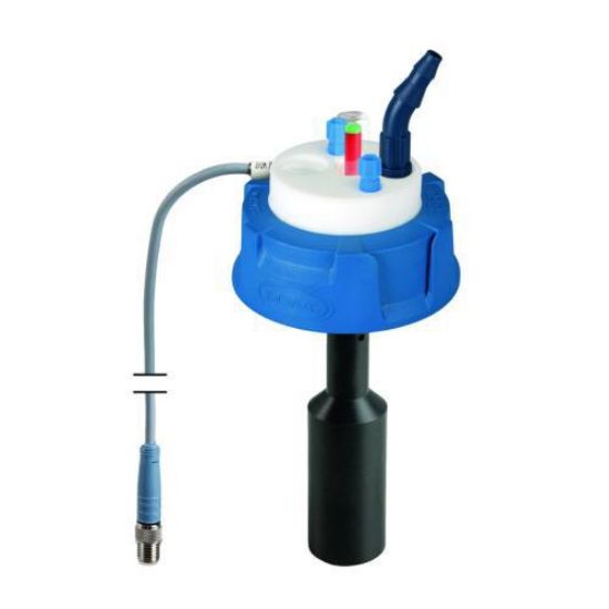 SafetyWasteCap, V2.0, S60/61, electronic level control, 2x 2,3/3,2 mm OD, 1x 6,4 - 9 mm + connector for exhaust filter_1725939