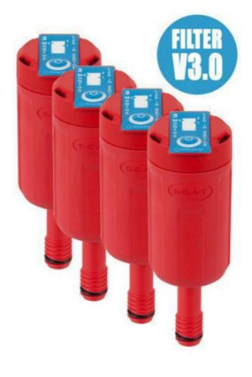 Exhaust filter S, V3.0, economy package, V2.0, with splash guard and change indicator service life 3 months, , pack of 4_1724337