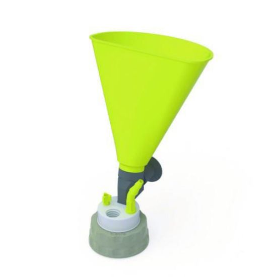b.safe Waste Cap S51 with Funnel 1x UNF1/4", 1x GL14, 1x NPT1/8"_1726662