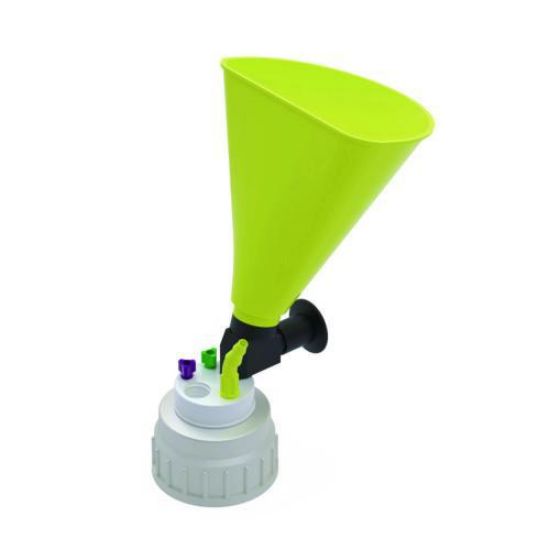 b.safe Waste Cap B53 with Funnel 2x UNF1/4", 1x GL14, 1x NPT1/8"_1726664