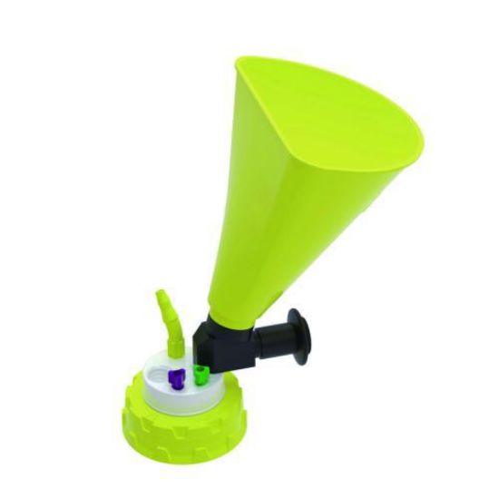 b.safe Waste Cap S55 with Funnel 2x UNF1/4", 1x GL14, 1x NPT1/8"_1726668