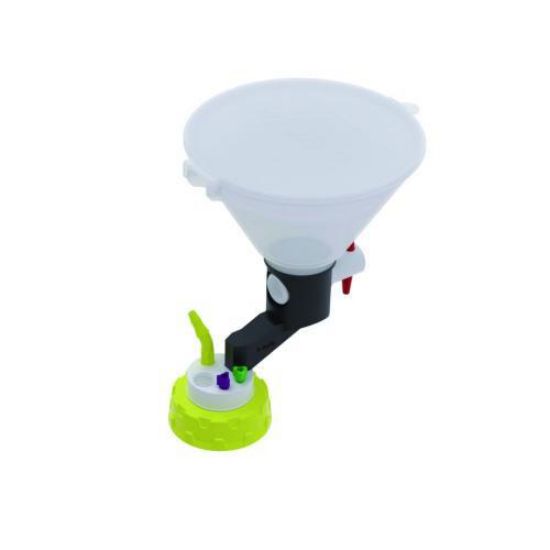 b.safe Waste Cap S55 with Funnel 2x UNF1/4", 1x GL14, 1x NPT1/8"_1726670