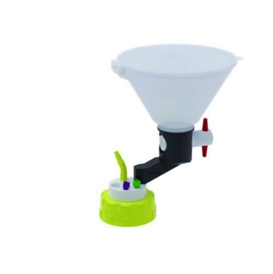 b.safe Waste Cap S60 with Funnel 2x UNF1/4", 1x GL14, 1x NPT1/8"_1726655