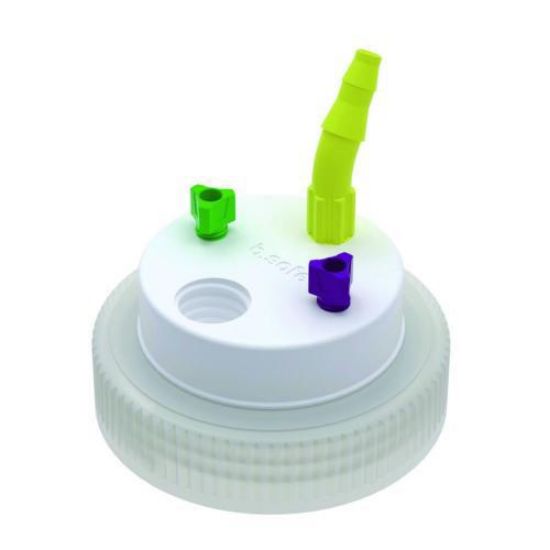 b.safe Waste Cap B63 2x UNF1/4", 1x GL14, 1x NPT1/8"_1726640