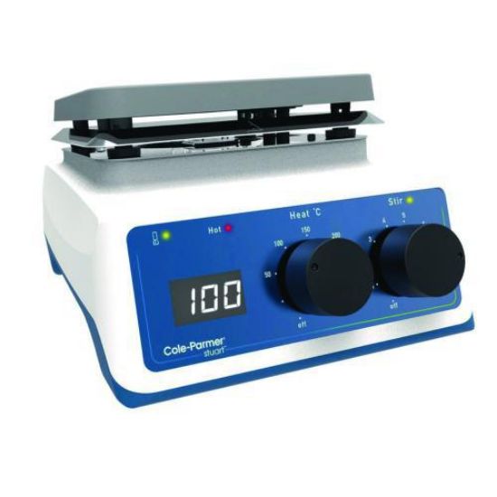 Hotplate / digital stirrer US152D 150x150mm, coated aluminium plate, 230 V, 50 Hz, 750 W_1730108