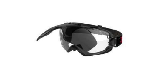 GoggleGear 6000 full vision glasses GG6001SGAF-IR5, foldable grey glass w. protection level IR5.0, Scotchgard anti-scratch_1729467